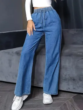 Jeans évasés à Taille Haute pour Femmes