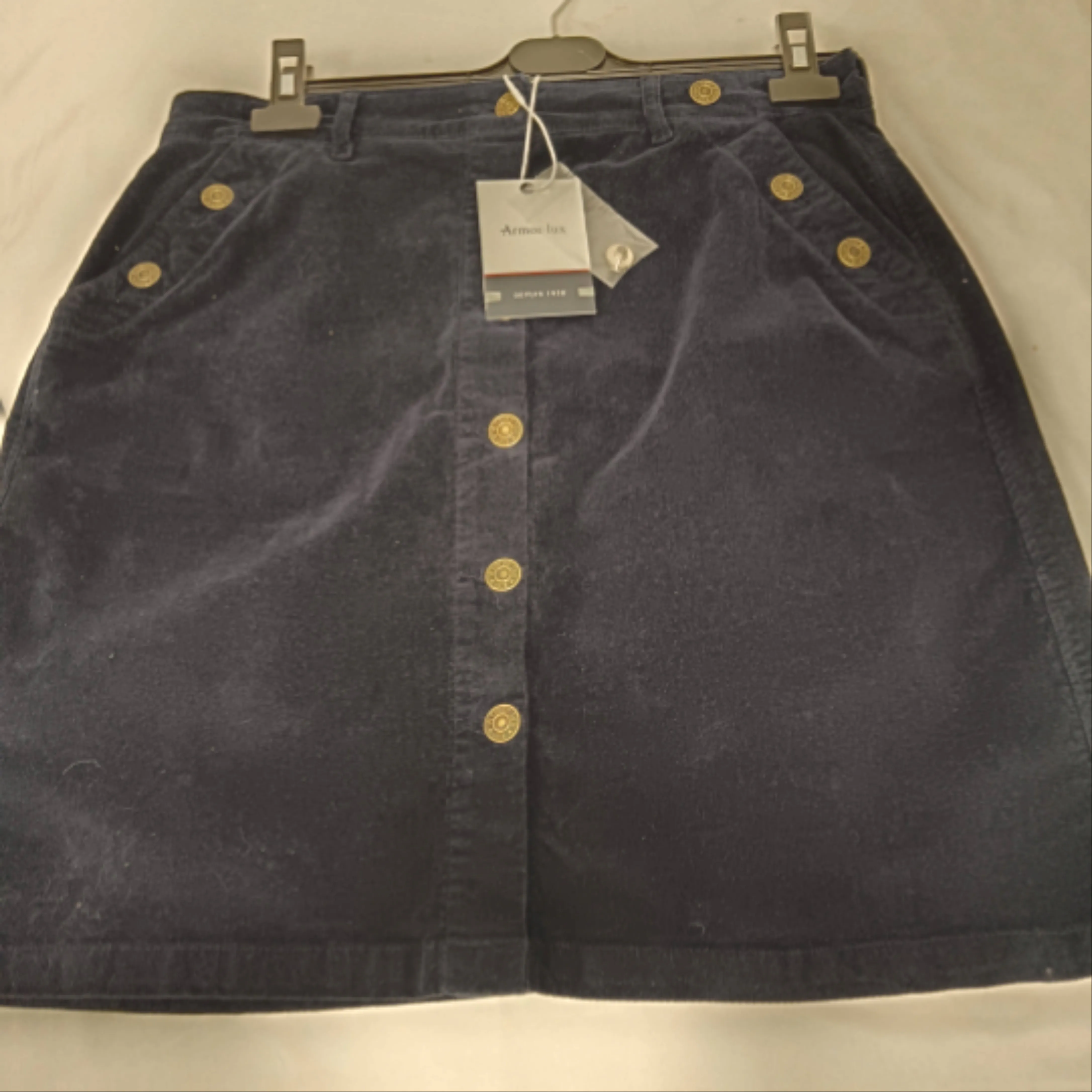 Jupe velours bleu marine - AmorLux - taille 42