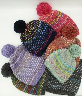 Kit tricot bonnet et snood Plumetis