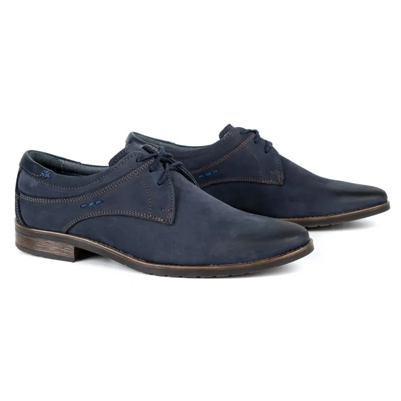 KOMODO Chaussures élégantes pour hommes 877 bleu marine