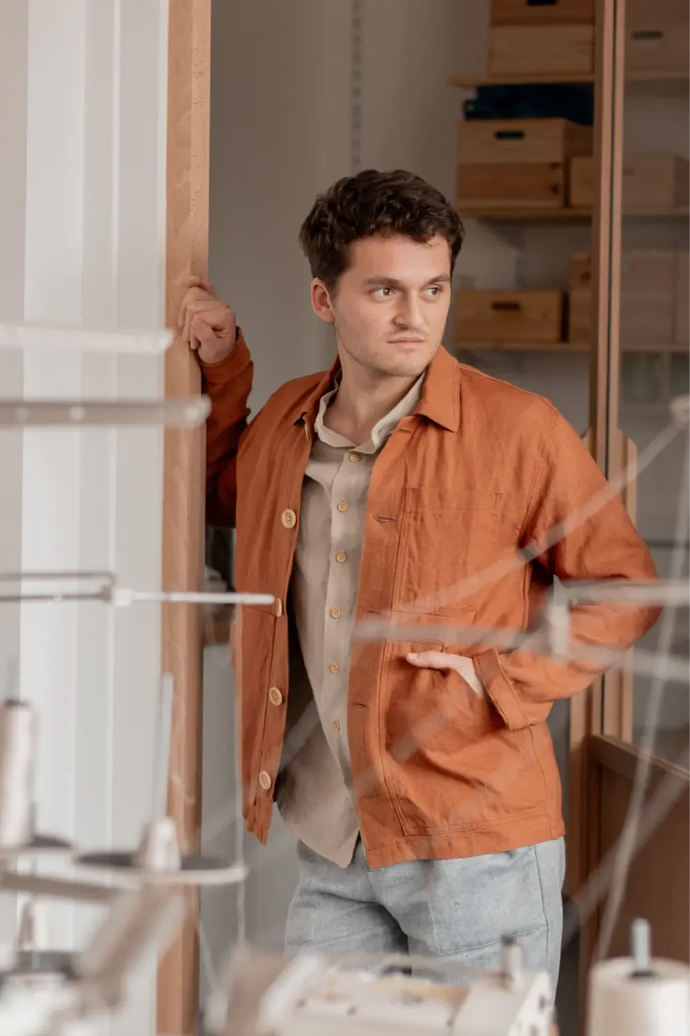 La veste de travail caramel