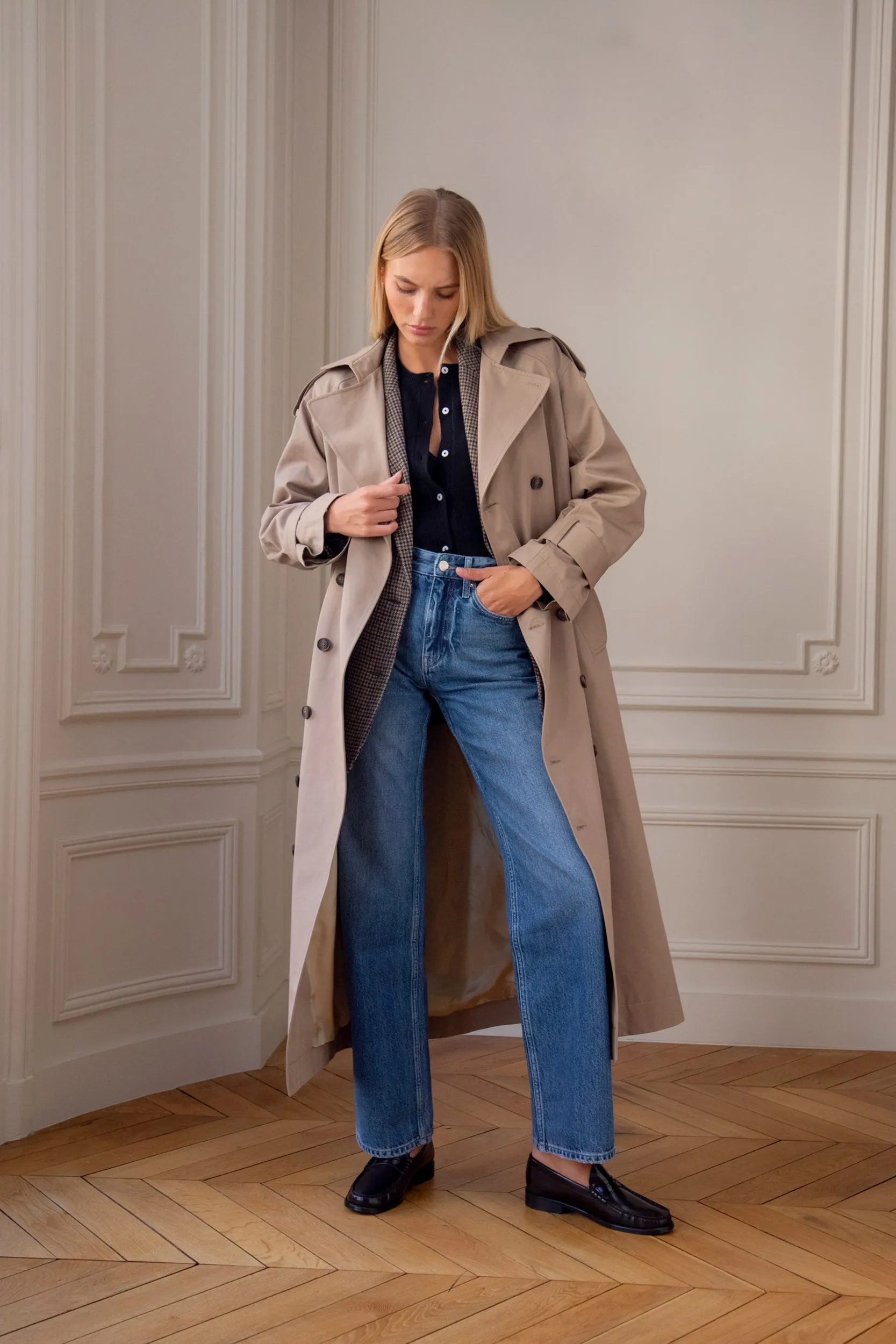Le Napoléon II - Le Trench-Coat Intemporel & Iconique Réinterpréter, en Gabardine Italienne