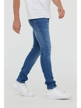 Lee Cooper - Jean coton skinny LC132ZP - Bleu