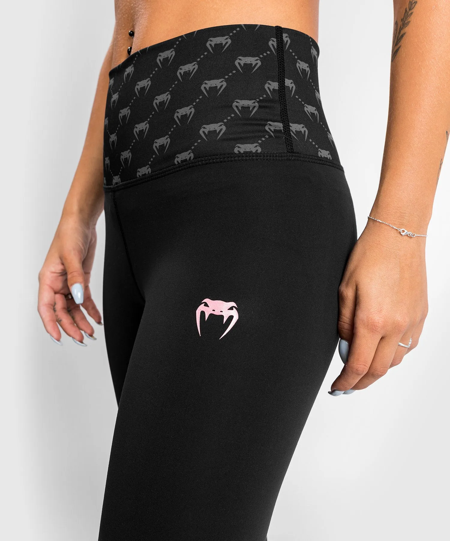 Legging 7/8 Venum Monogram - Pour Femme - Noir/Or Rose