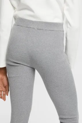 Leggings en matière côtelée