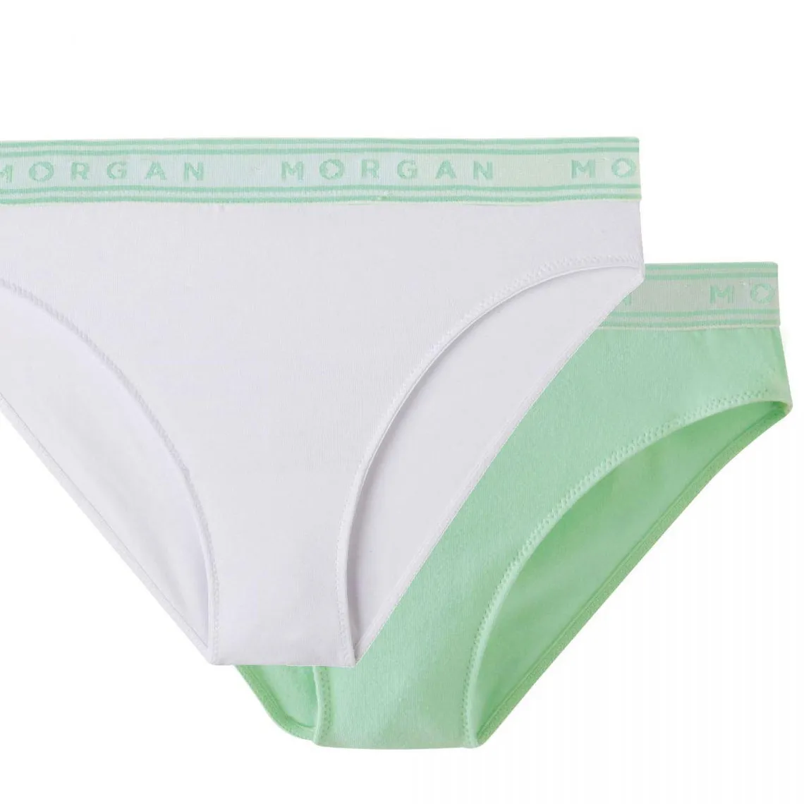Lot de 2 culottes - Verte Morgan Lingerie en coton | 3 Suisses