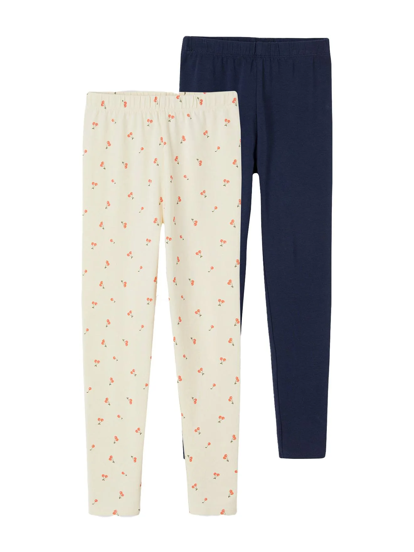 Lot de 2 leggings Basics fille anthracite - Vertbaudet
