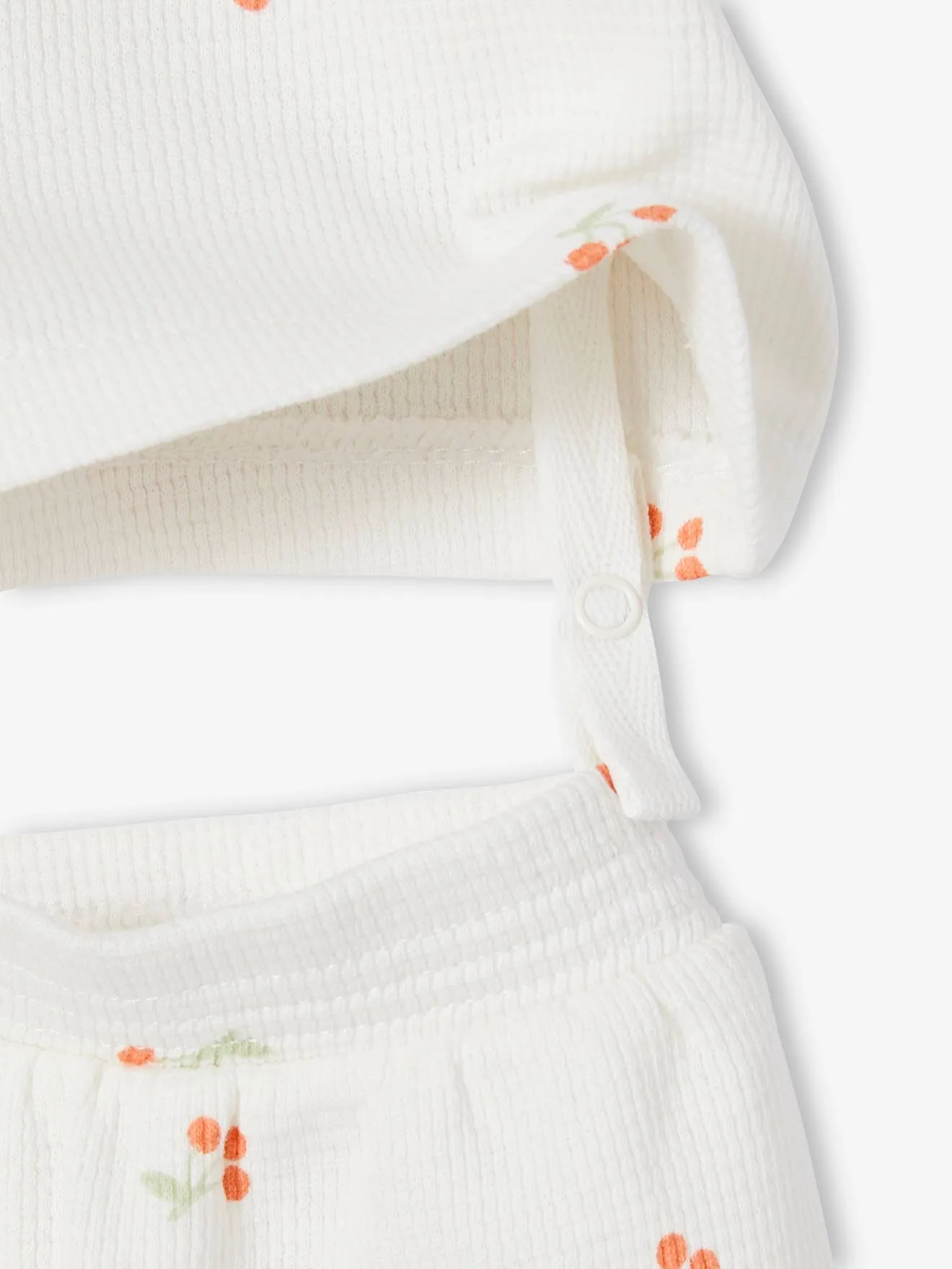 Lot de 2 pyjamas bébé 2 pièces nid d'abeille rose pâle - Vertbaudet