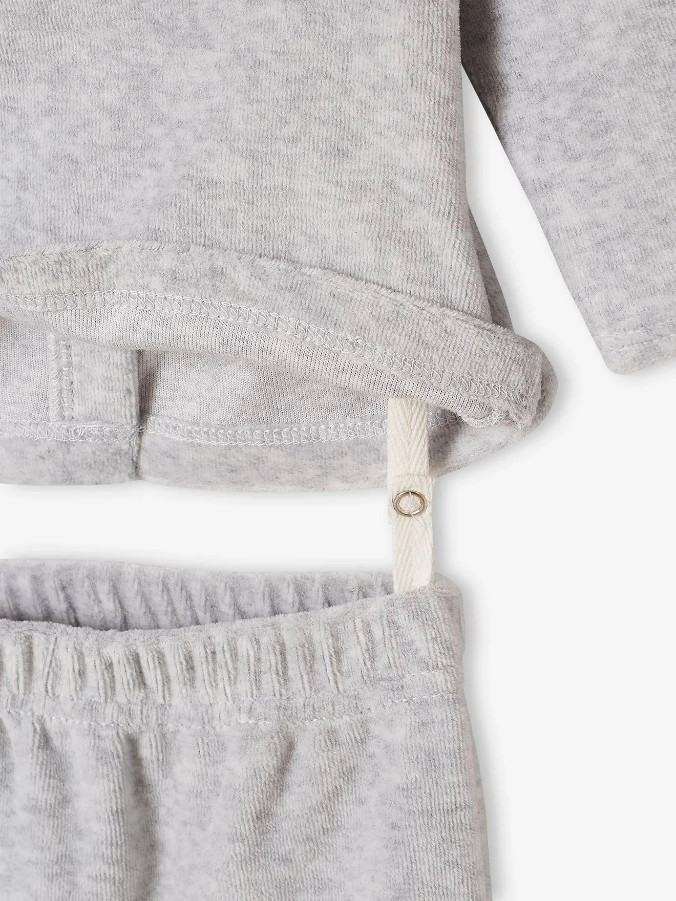 Lot de 2 pyjamas en velours bébé garçon motifs planètes phosphorescents lot encre - Vertbaudet