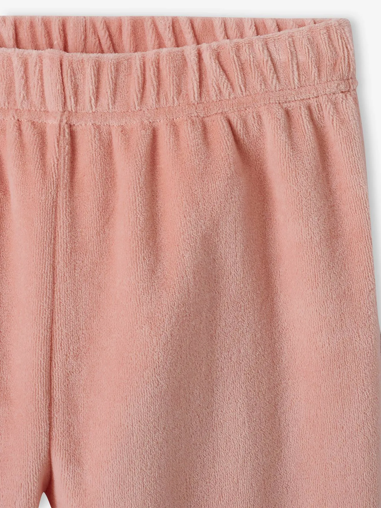 Lot de 2 pyjamas "love" en velours fille vieux rose - Vertbaudet