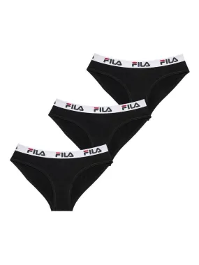 Lot de 3 Culottes coton femme Fila - Noir