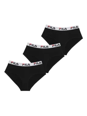 Lot de 3 Culottes coton femme FU6044 Fila - Noir