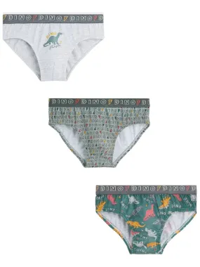 Lot de 3 slips garçon Tadam - Gris