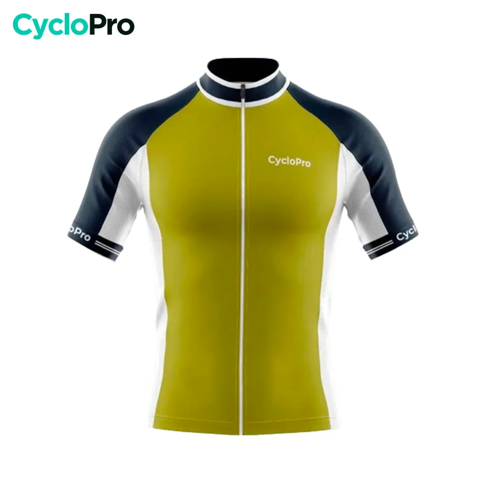 Maillot Cyclisme Route Jaune - Uni+