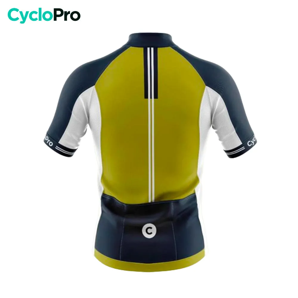 Maillot Cyclisme Route Jaune - Uni+