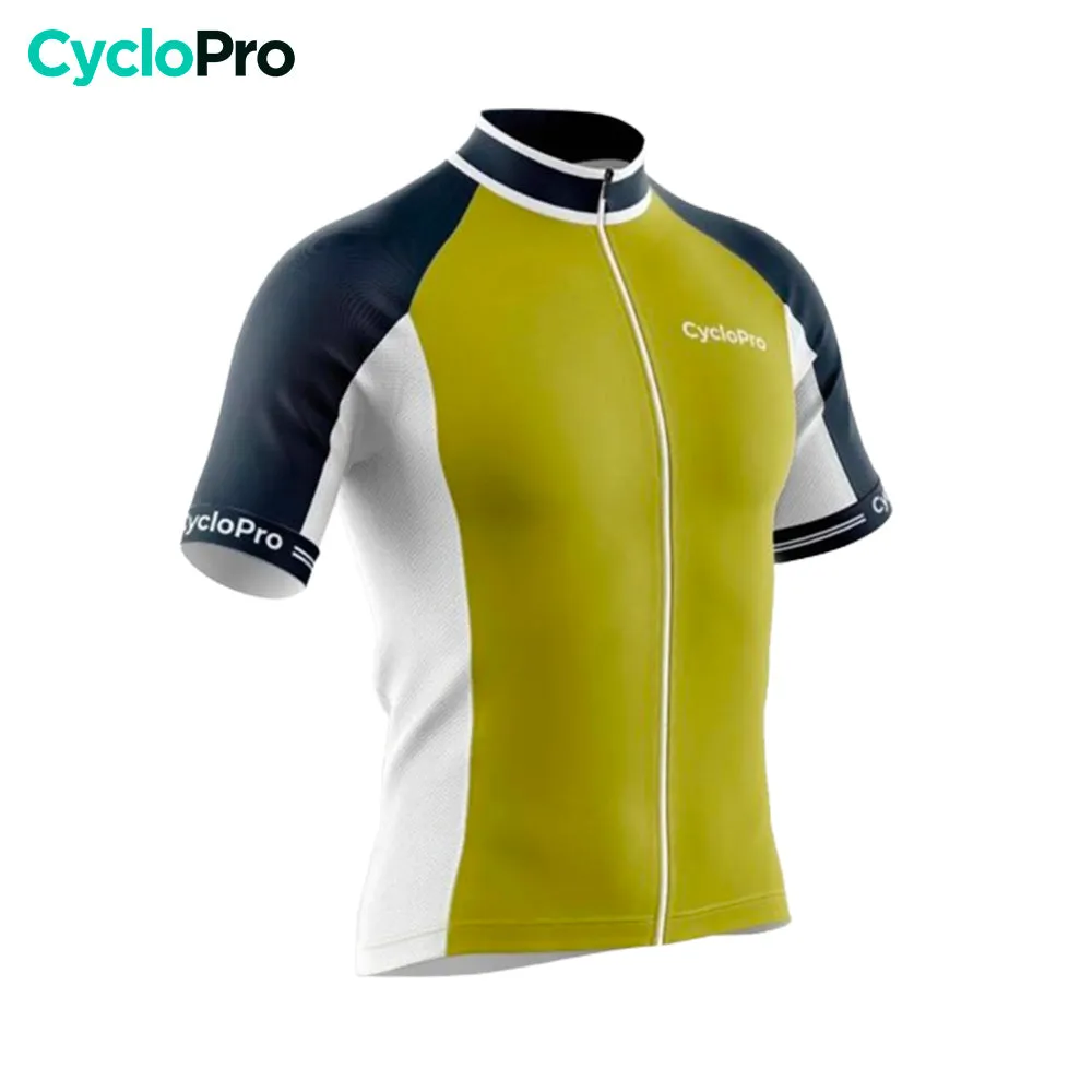 Maillot Cyclisme Route Jaune - Uni+