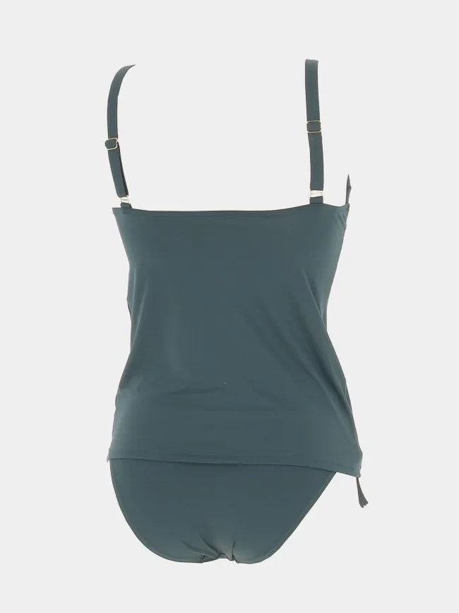 Maillot de bain 2 pièces tankini vert femme - Grain De Sable | wimod