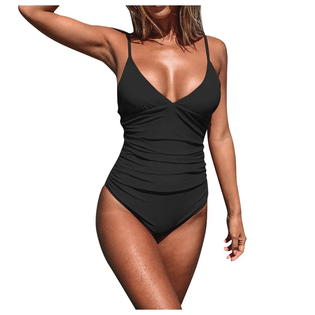 Maillot de Bain Vintage  Une Pièce Push-Up