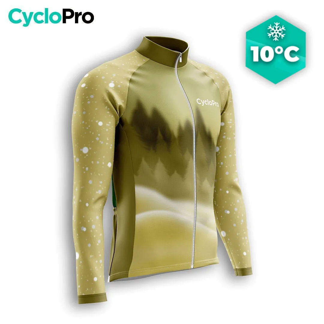 MAILLOT LONG DE CYCLISME AUTOMNE JAUNE - SNOW+