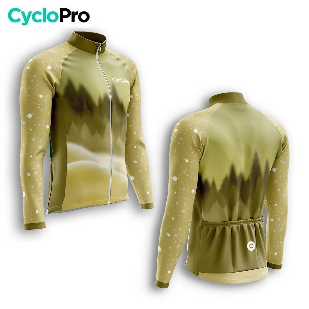 MAILLOT LONG DE CYCLISME AUTOMNE JAUNE - SNOW+
