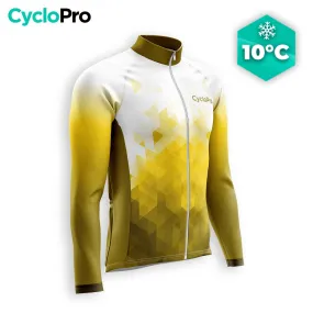 MAILLOT LONG DE CYCLISME AUTONOMNE JAUNE - CRISTAL+
