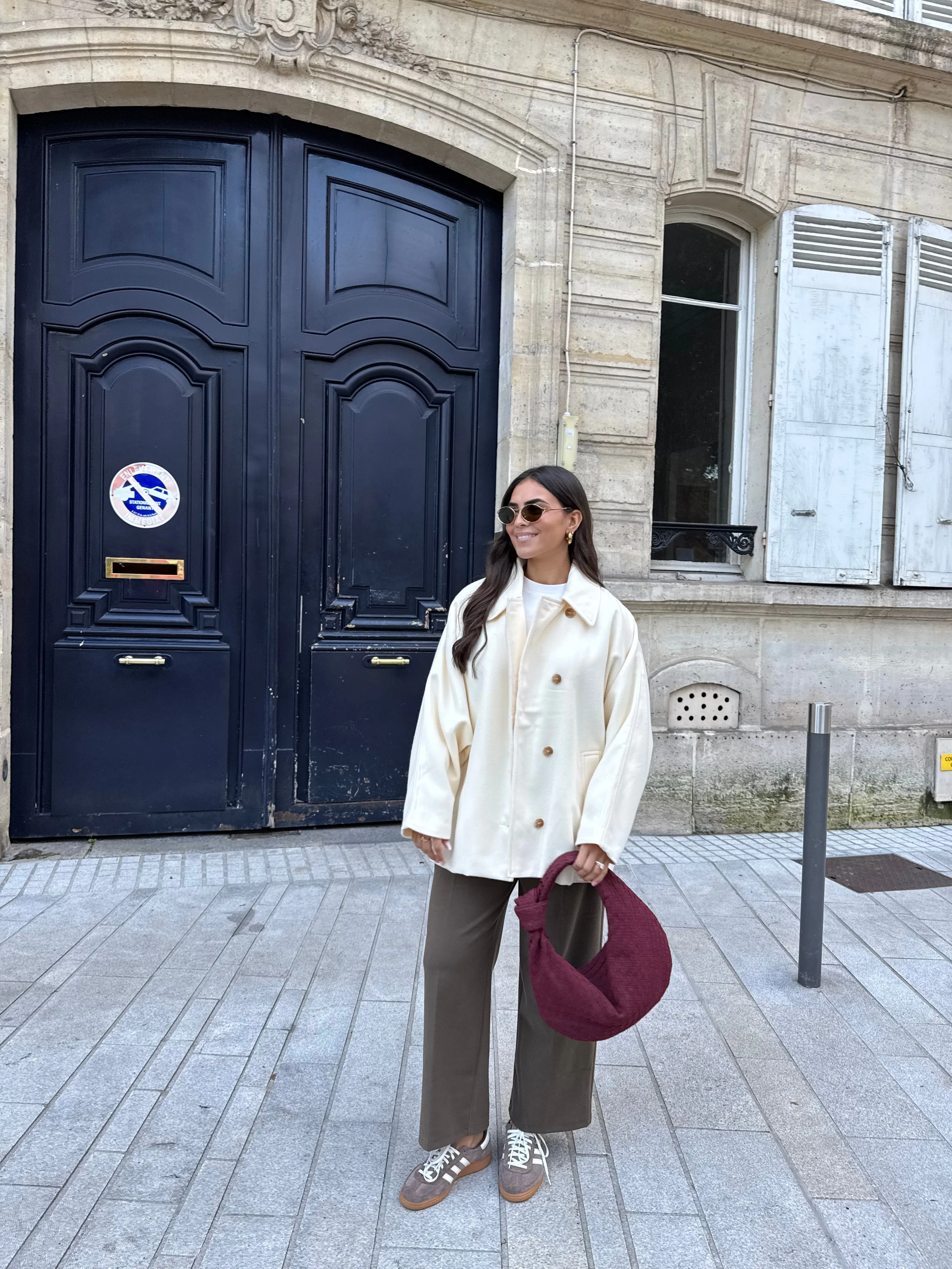 Manteau BECCA crème (M2336)