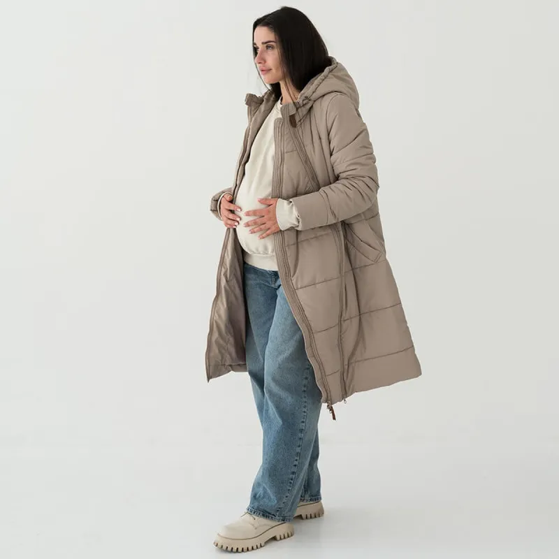 Manteau de portage et de grossesse 3-en-1 Latte Love and Carry