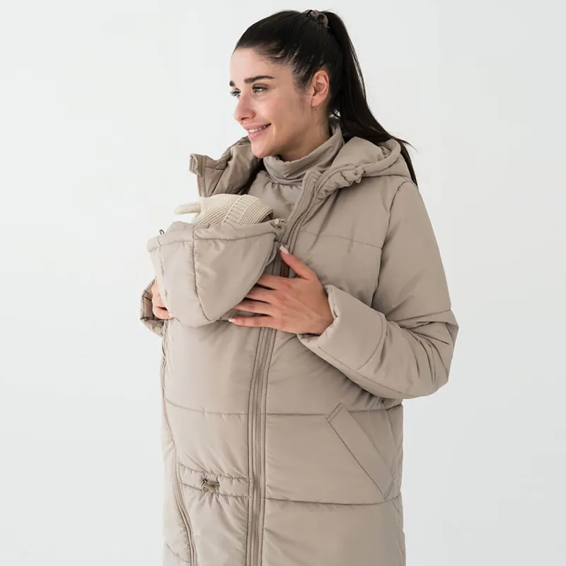 Manteau de portage et de grossesse 3-en-1 Latte Love and Carry