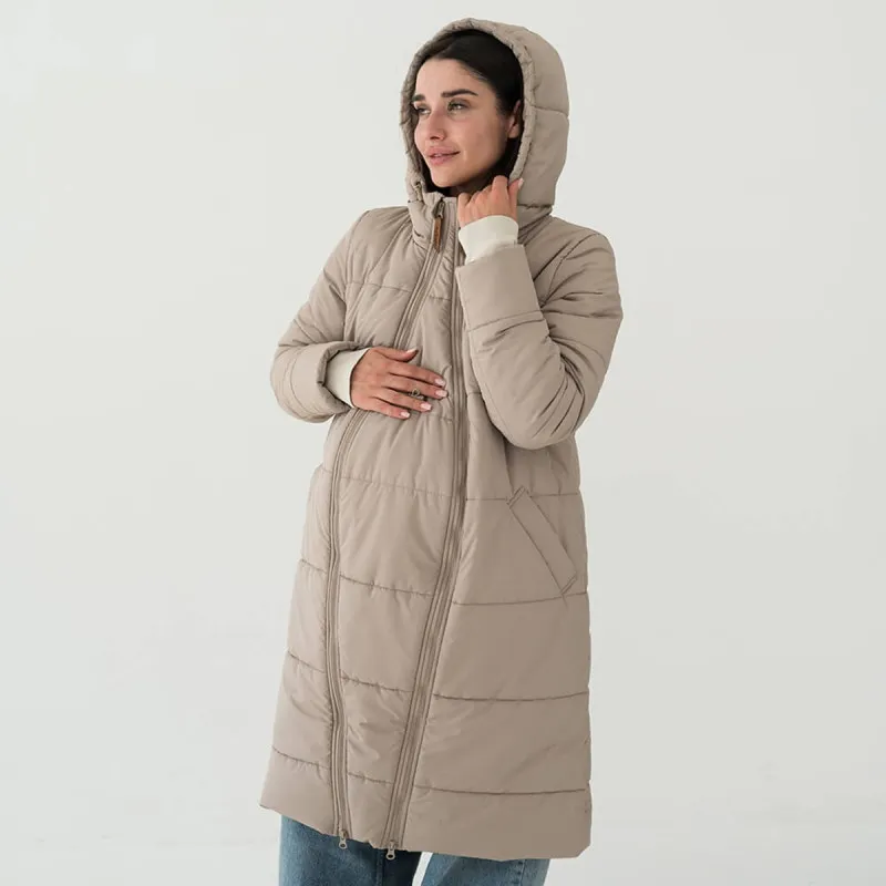 Manteau de portage et de grossesse 3-en-1 Latte Love and Carry