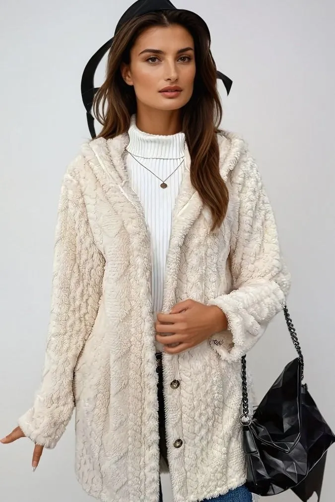 Manteau d'Hiver Luxueux Elisa  en Peluche Douillette