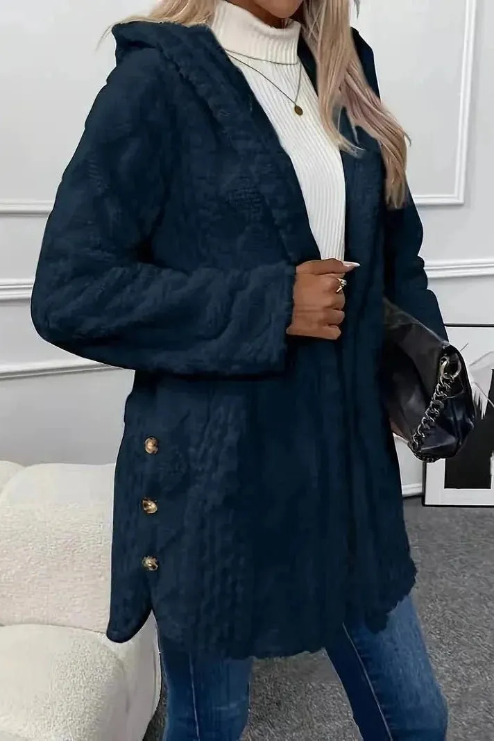 Manteau d'Hiver Luxueux Elisa  en Peluche Douillette