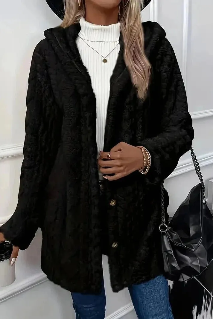 Manteau d'Hiver Luxueux Elisa  en Peluche Douillette