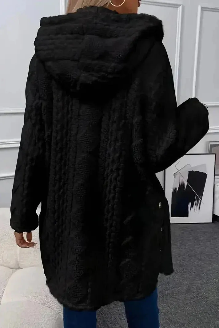 Manteau d'Hiver Luxueux Elisa  en Peluche Douillette