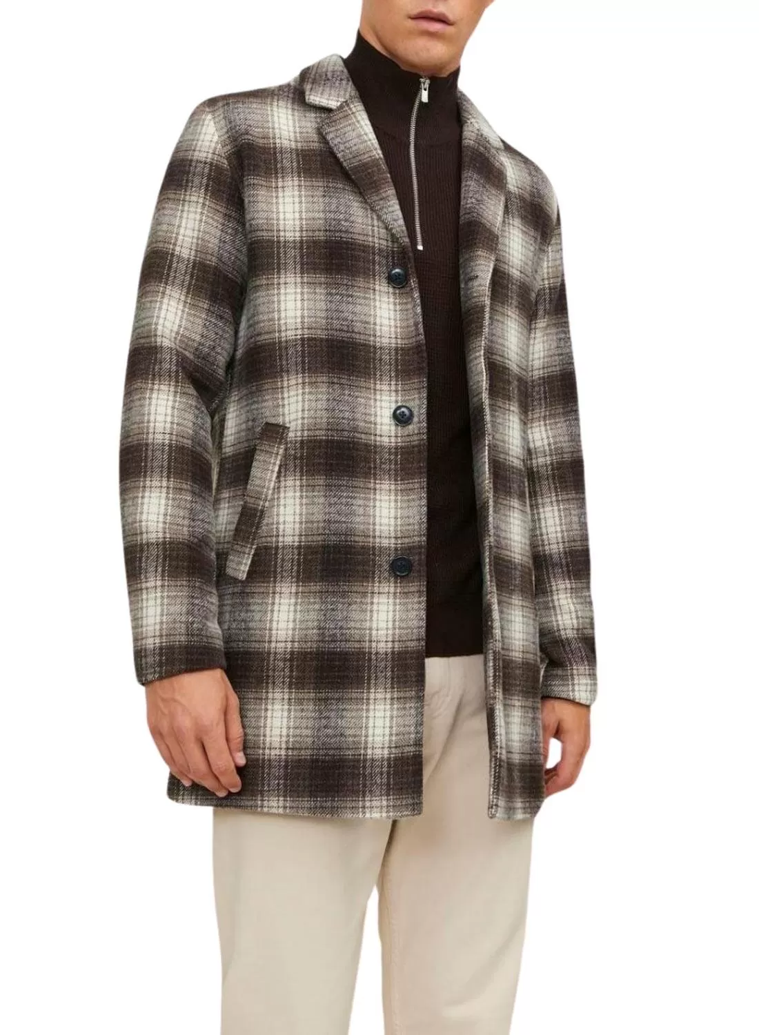 Manteau Jack and Jones Zac Carreaux pour Homme