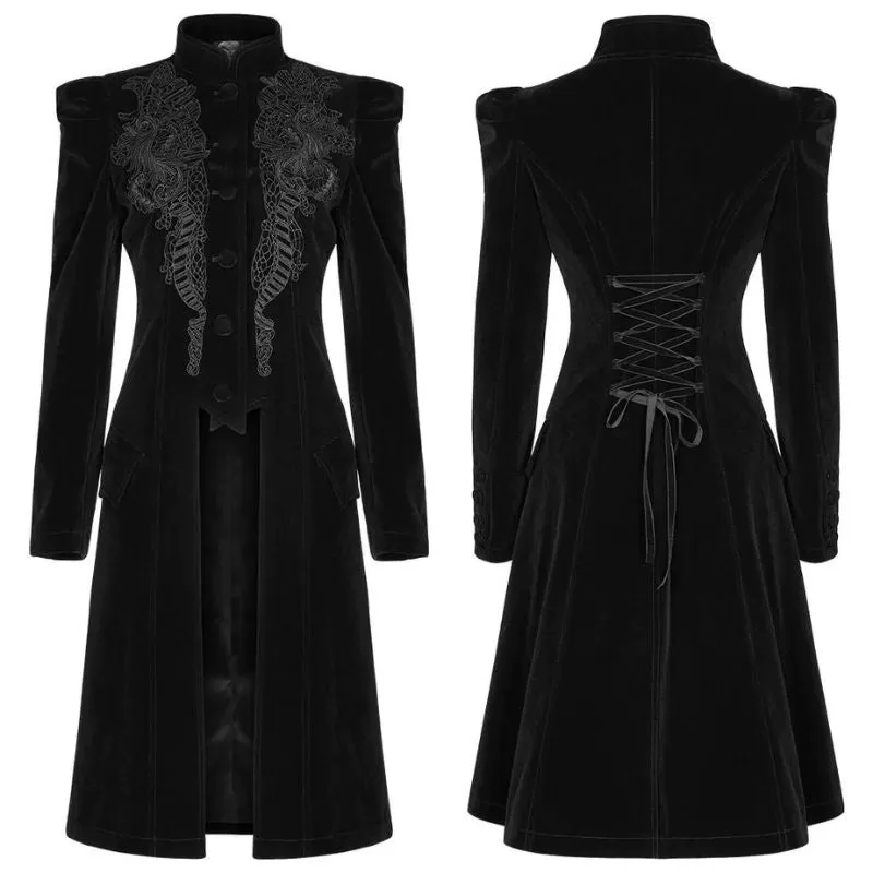 Manteau Redingote Femme Gothique