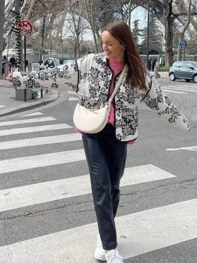 Manteau Réversible Imprimé Vintage