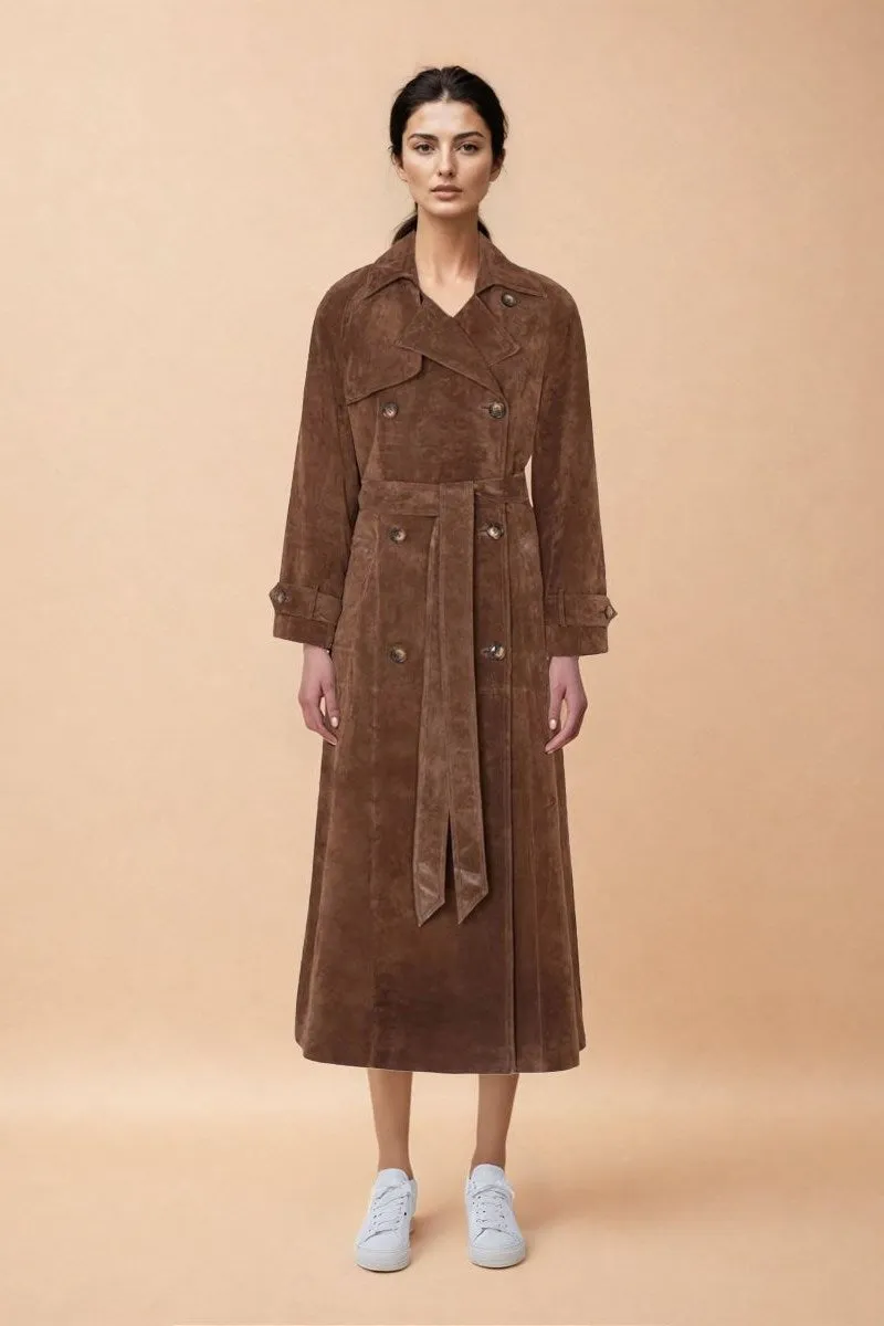 Manteau Trench en Suède Molly