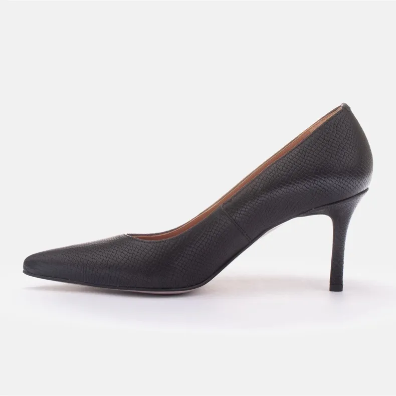 Marco Shoes Onze talons hauts le noir