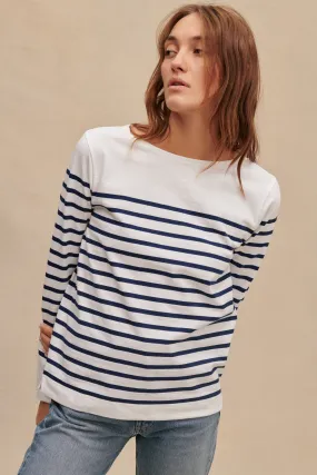 Marinière Marine Nationale bleu marine pour femme