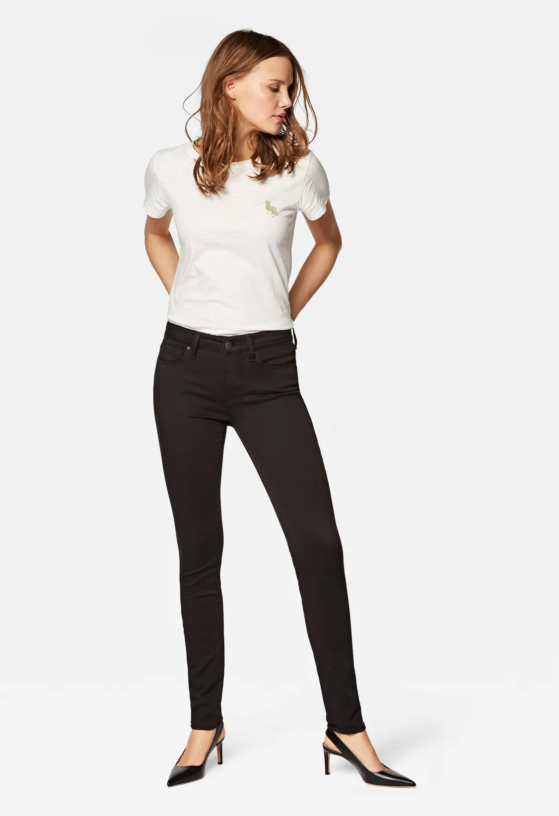 Mavi Jeans Adriana Skinny L34, L36 & L38 Inch, double stretch noir