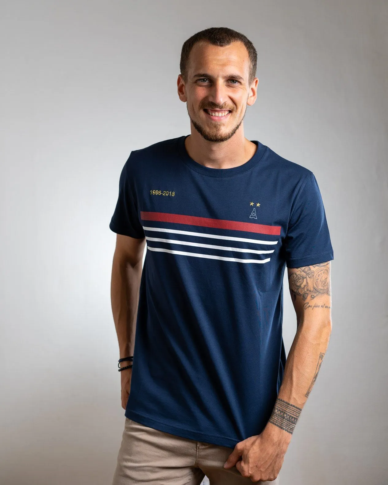 Men's T-SHIRT Didier BLEU - Organic cotton