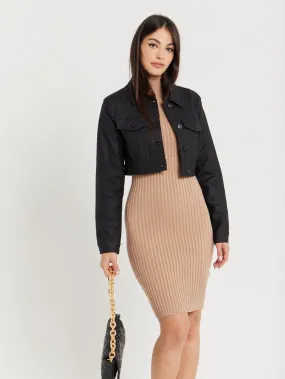 Mini veste silimi cuir