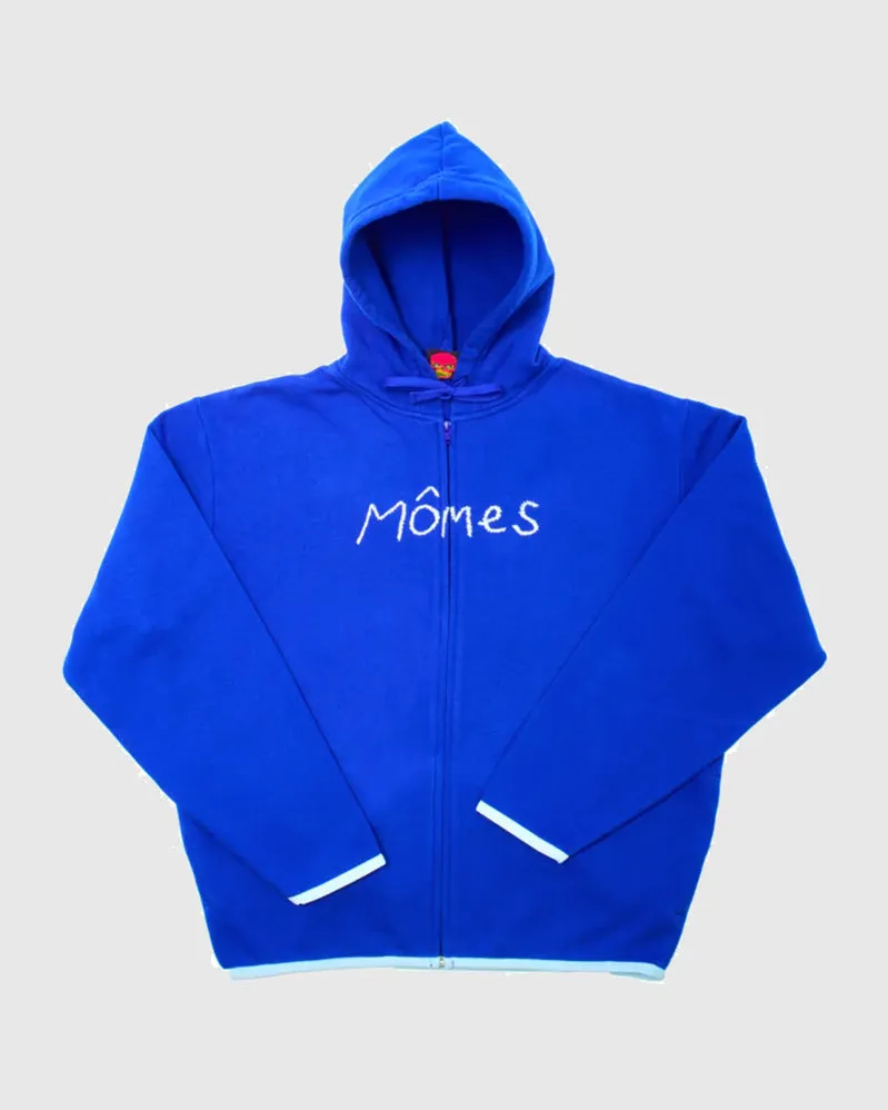 Mmes Hoodie - Zip Pocket - Blue
