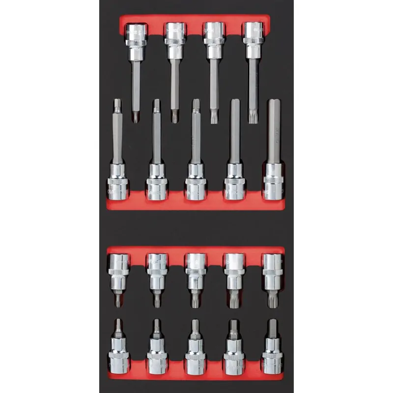 Module de douilles 1/2" PRO LINE, 19 pièces, 40x20 - KRAFTWERK 105.401.010