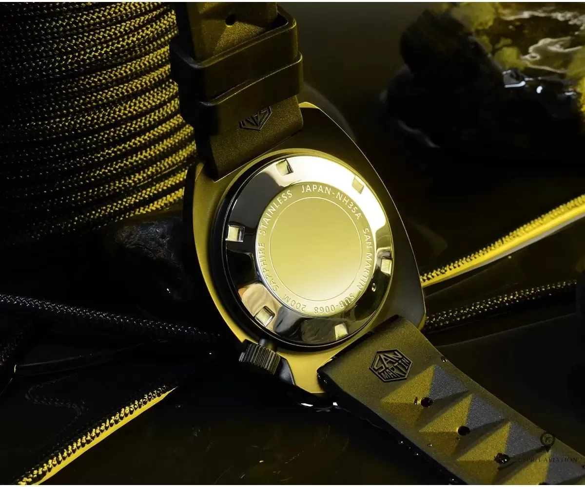 Montre Aviateur Automatique Silicone noir