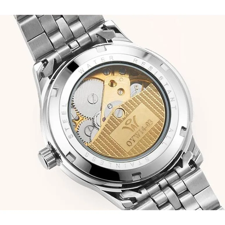 Montre Squelette Femme Acier Inoxydable - Papillon
