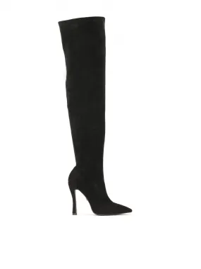 Mousquetaires noirs à talons aiguilles 