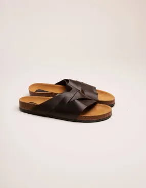 Mules Loic - Pull-up chocolat