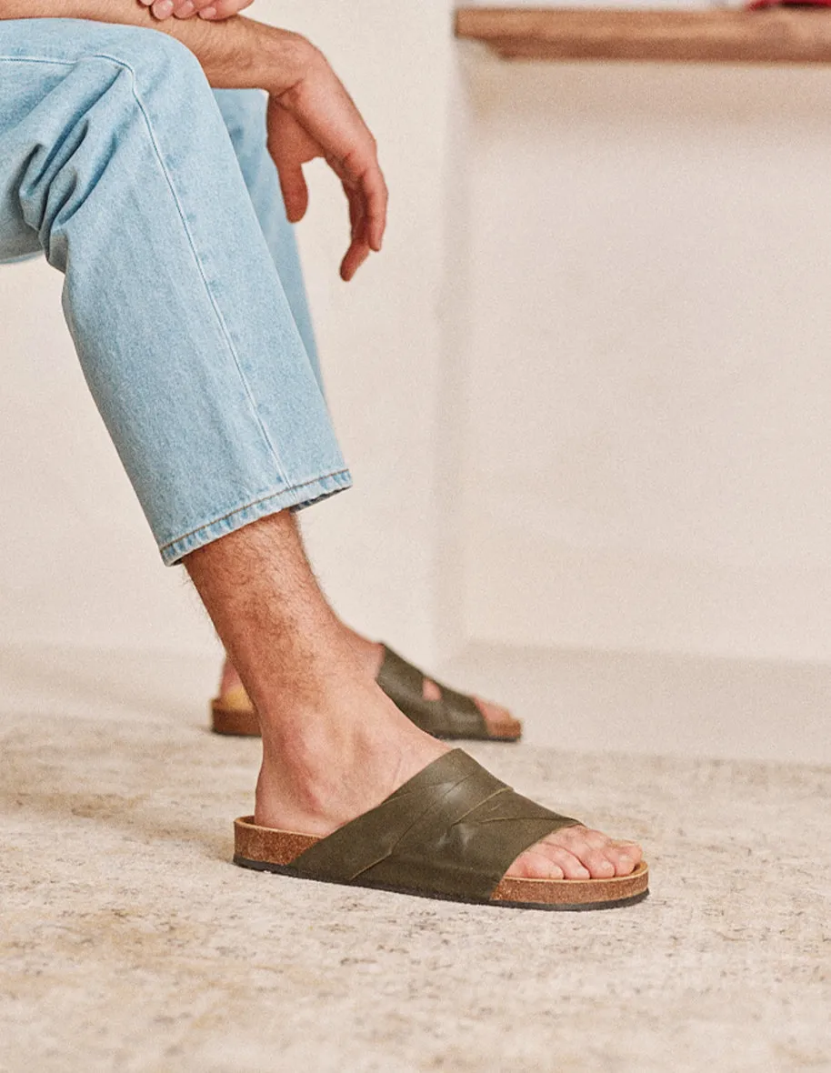 Mules Loic - Pull-up kaki