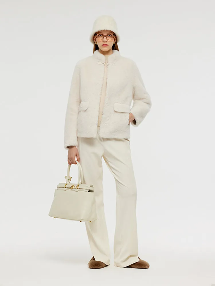Nouveau manteau court en fourrure éco-responsable pour femmes de style